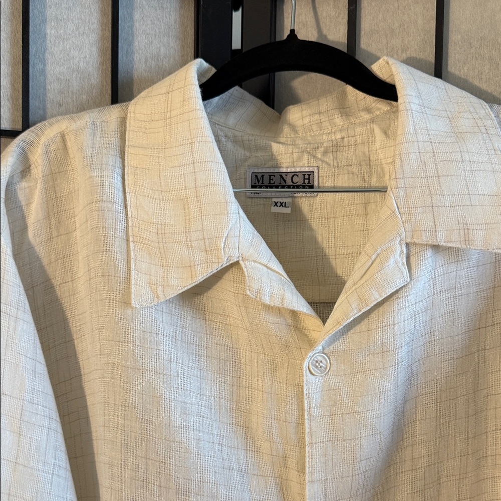 Cream Casual Button Down Shirt